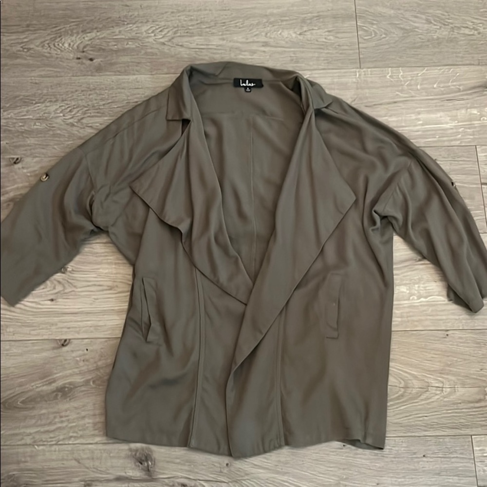 Green lulus light jacket/coverup